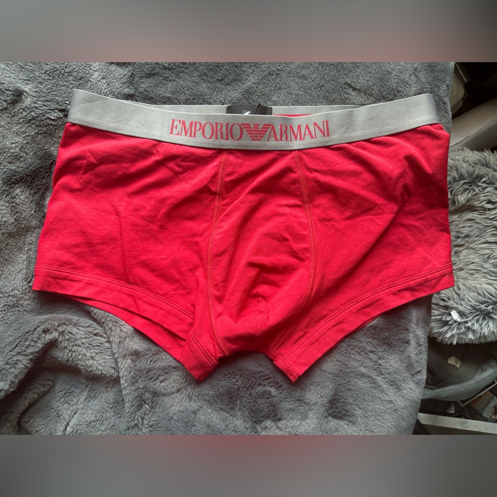 Emporio Armani Red Men's Boxer Briefs - New with tags - Authentic